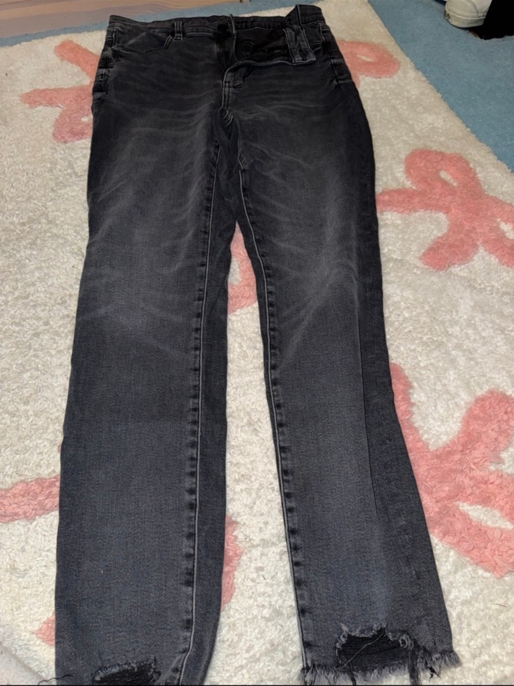 Women’s Black Washed Straight-Leg Jeans